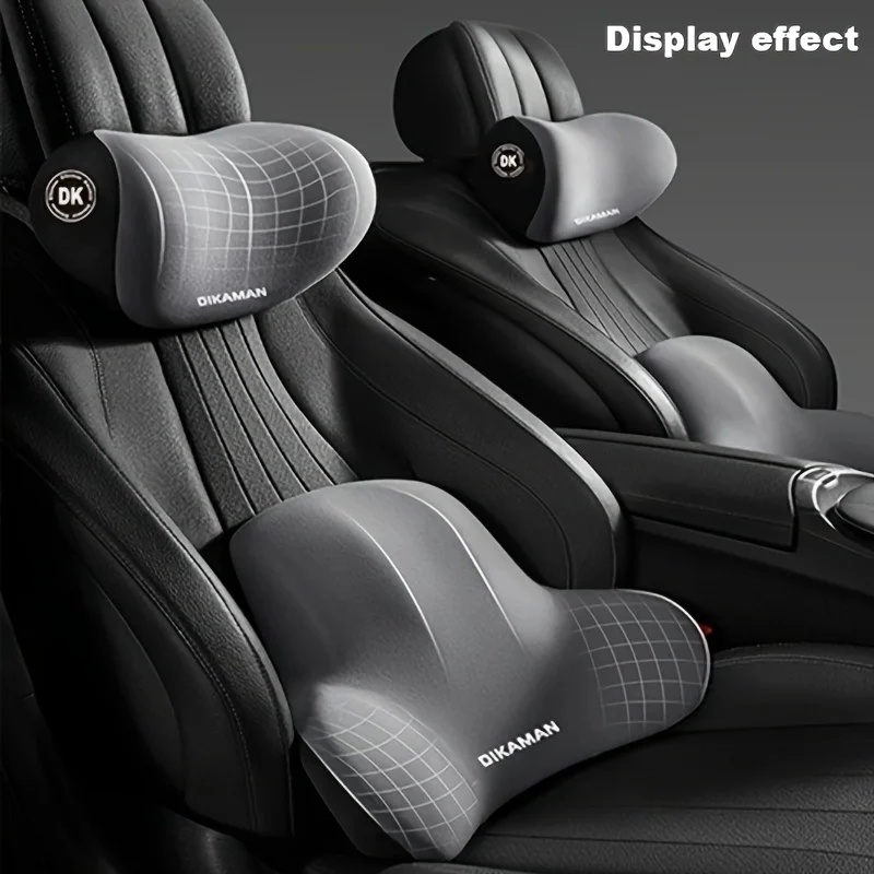 메모리폼 헤드레스트 요추 지지대 세트 인체공학적 목베개 - Car Accessories Nearby 리뷰 및 가격