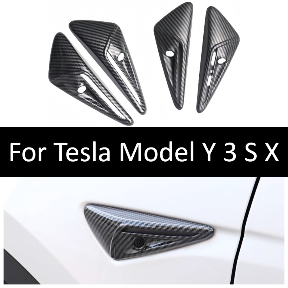 탄소 섬유 카메라 커버 트림 테슬라 모델 Y 3 S X - Car Accessories You Need 리뷰 및 가격