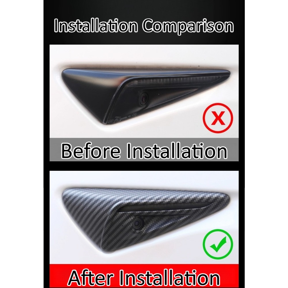 탄소 섬유 카메라 커버 트림 테슬라 모델 Y 3 S X - Car Accessories You Need 리뷰 및 가격